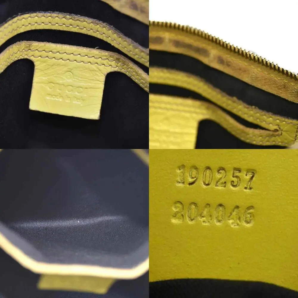 Gucci GG Plus Monogram Web Stripe Small Joy Boston Yellow - Picture 9 of 15
